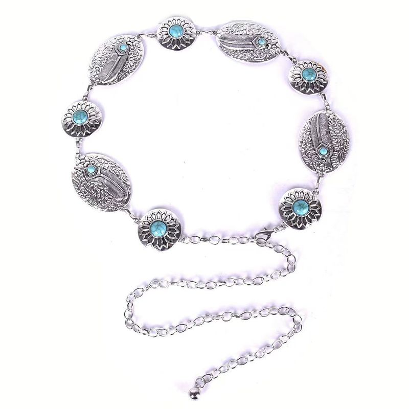 Ethnische Songhua-Stein-Hüftkette – handgeschnitzter Retro-Gürtel für Damen, Boho-Rock und dekoratives Accessoire_voghion.com