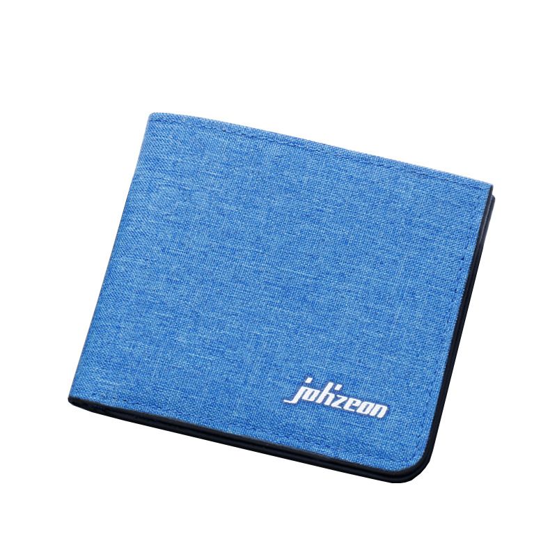 Zero Wallet Geschenk Kurze Herren-Geldbörse aus Segeltuch Mehrere Kartenpositionen Bietet Platz für den Führerschein Ultradünne Geldbörse Bequem zu tragende Kartentasche Minimalistisch_voghion.com