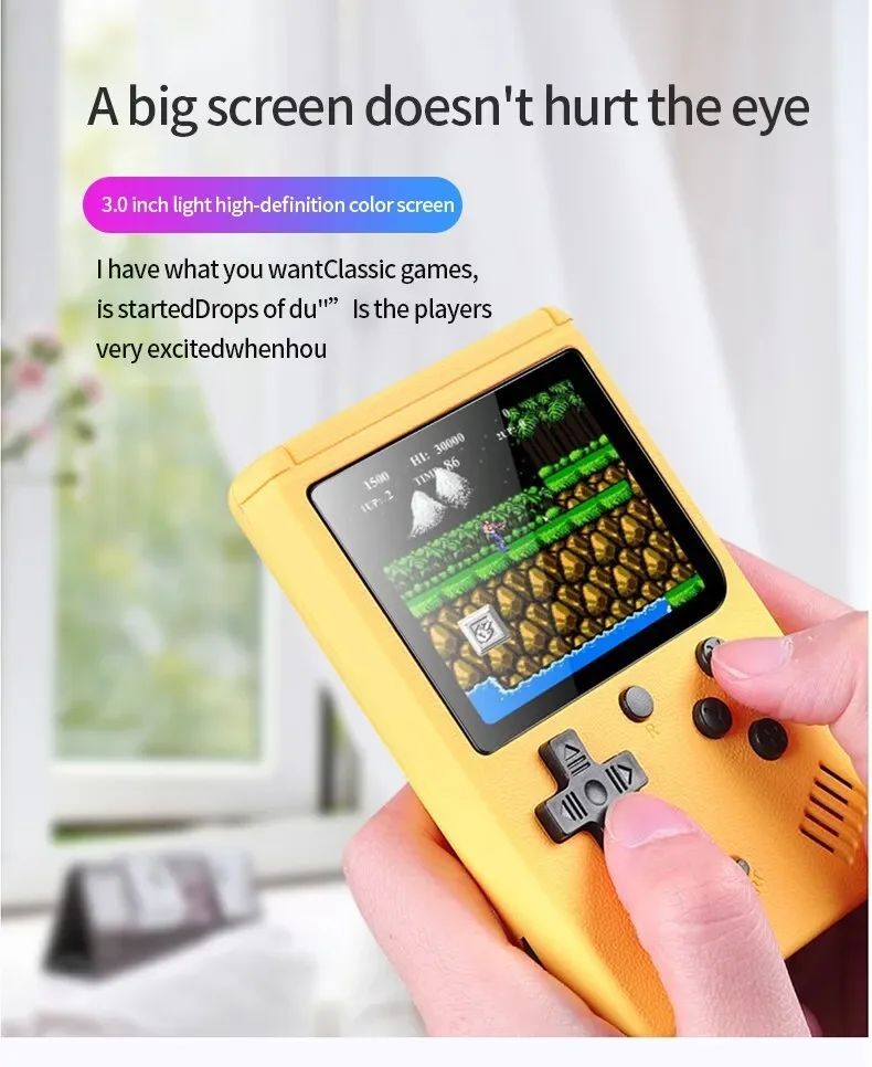 Retro przenośna mini konsola do gier wideo 8 bitów 3.0 cala_voghion.com