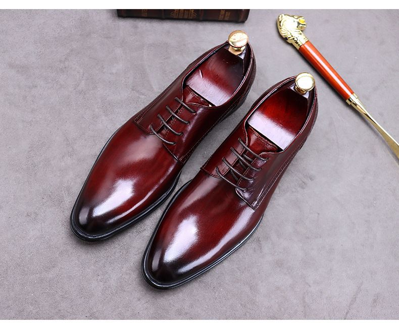 Hersteller neue leder herren schuhe großhandel business formale Britischen spitze-up retro mode herren schuhe Derby schuhe_voghion.com