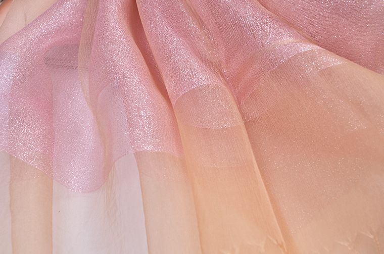 spring and summer mulberry silk scarf sunscreen shawl double-layer contrast color gold tassel silk organza scarf  _voghion.com