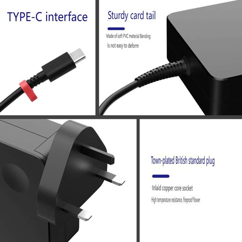 65W USB-C PD Fast Charger Suitable For HP & Daier Laptops - 20V 3.25A Power Adapter_voghion.com