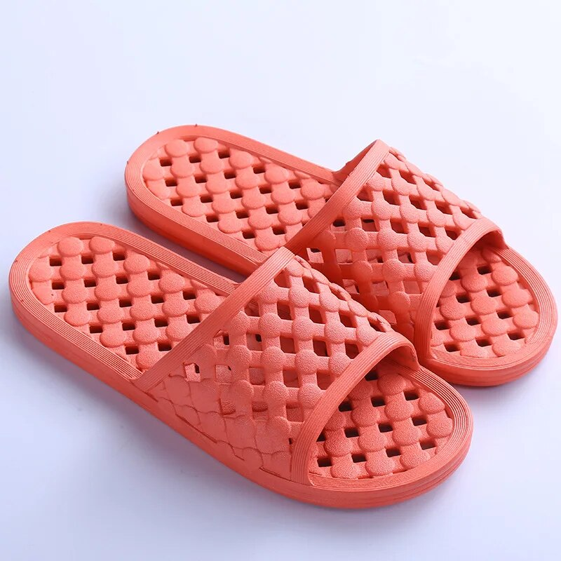 Yeni Erkek Banyo Ev Hafif Su Sızdıran Kadın Terlik Plaj Flip Flop kaymaz Havuz yüzme ayakkabısı_voghion.com