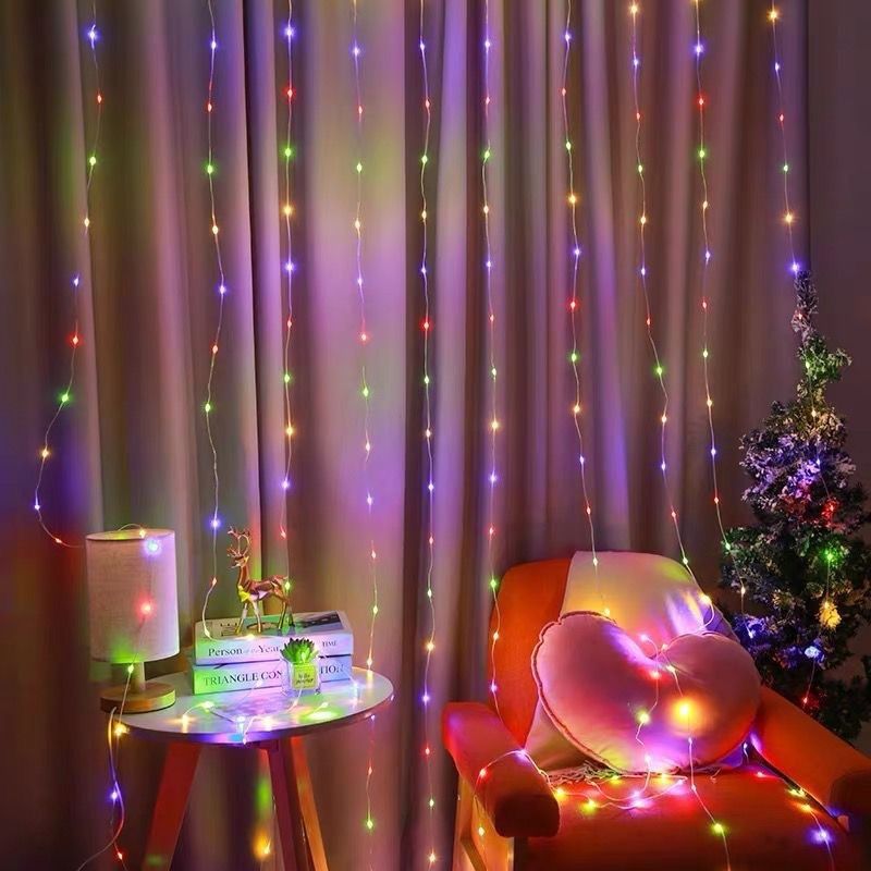 Guirlande lumineuse LED RVB multicolore avec commande vocale et application Bluetooth, alimentée par USB, idéale pour l'intérieur et l'extérieur_voghion.com