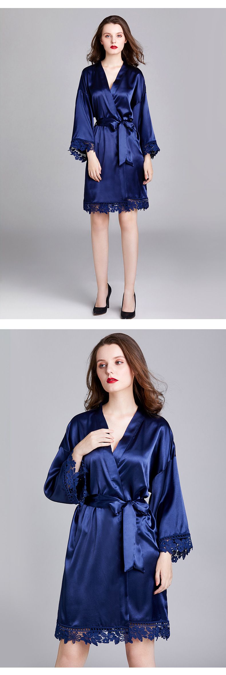 CurveGlow RYYD Nightgown - Plus Size Ice Silk|Multi-Function Sleepwear_voghion.com