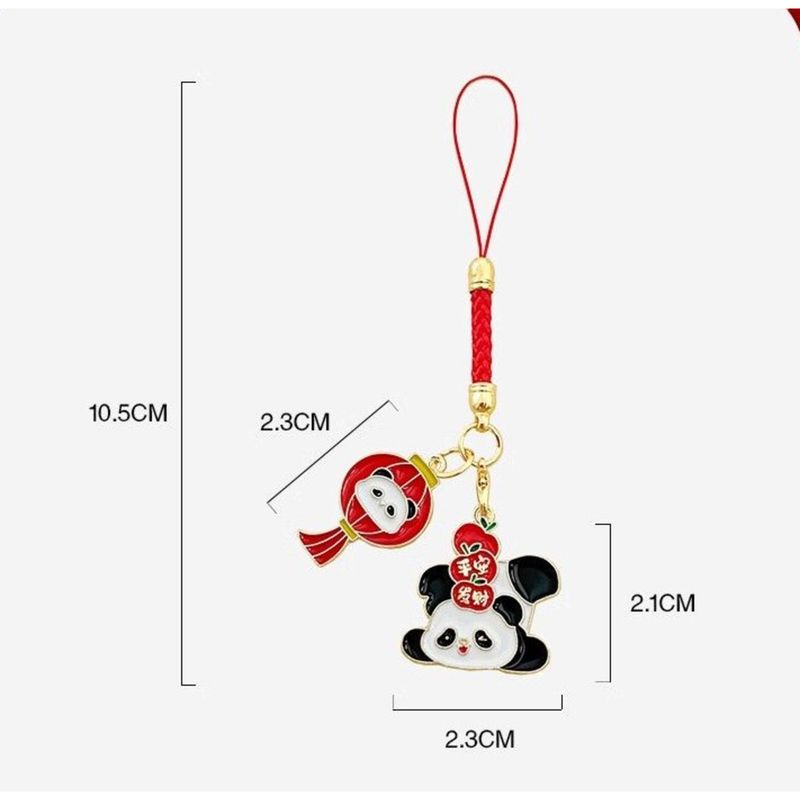 Neue Jahr Panda Geschenk Nette Kulturelle Kreative Cartoon Schlüsselbund Tasche Student Anhänger_voghion.com