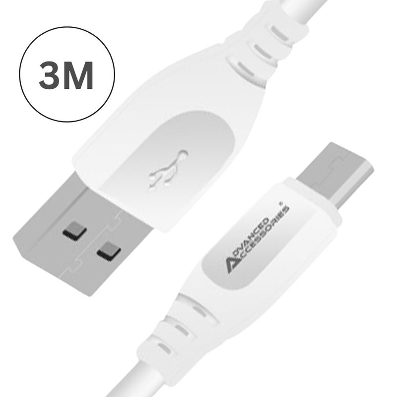 Micro-USB-Ladekabel, 3 m, Ladekabel und HD-Datenübertragung für Android-Telefone_voghion.com