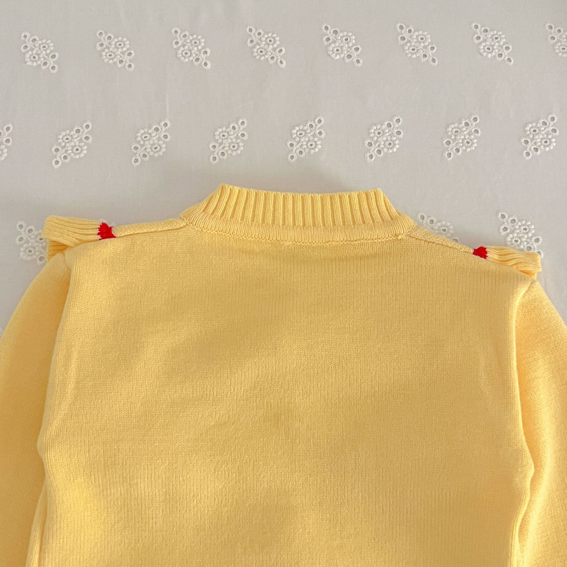 Kinder Pullover Neue Herbst/Winter Lange ärmeln Puppe Strickjacke Gestrickte Zwei Stück Rock Mädchen Nette Koreanische Ausgabe_voghion.com