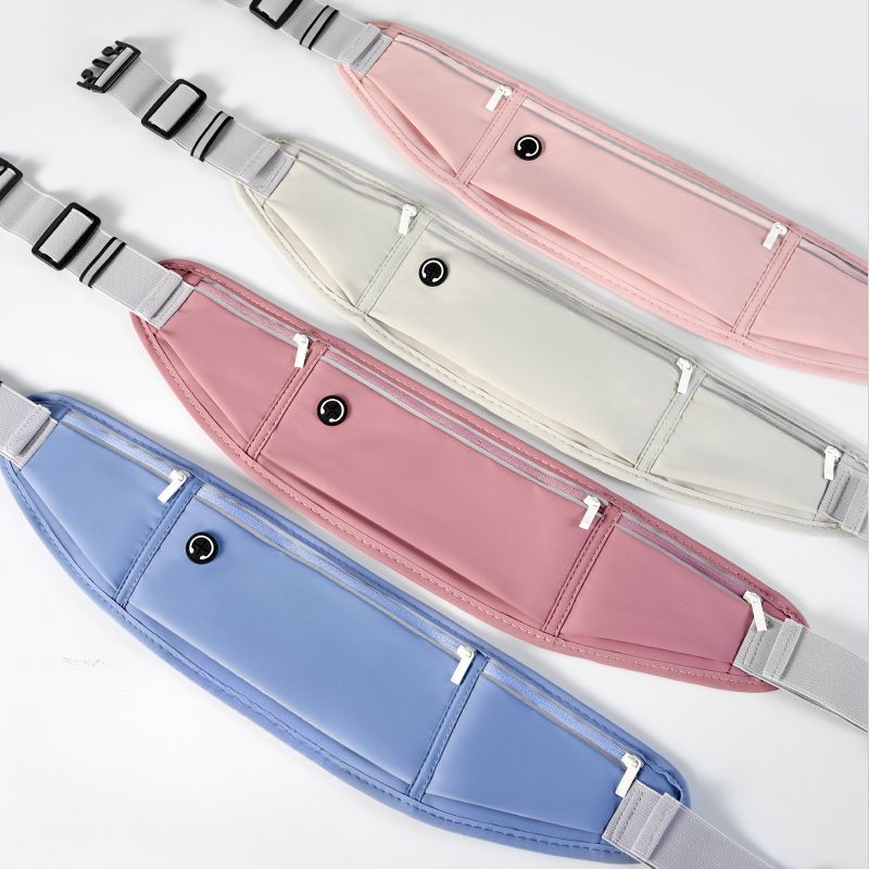 Sportausrüstung für Laufen, Marathon und Radfahren: Reflektierender Gürtel, wasserdichte Tasche, verstellbare Hüfttasche_voghion.com