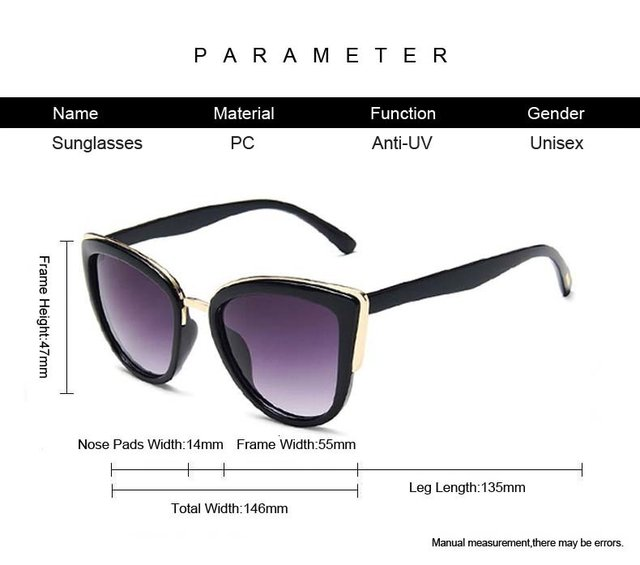 2021 Brand Vintage Cat Eye Sunglasses Woman Retro Driving Round Metal Frame Sun Glasses For Female Mirror UV400_voghion.com