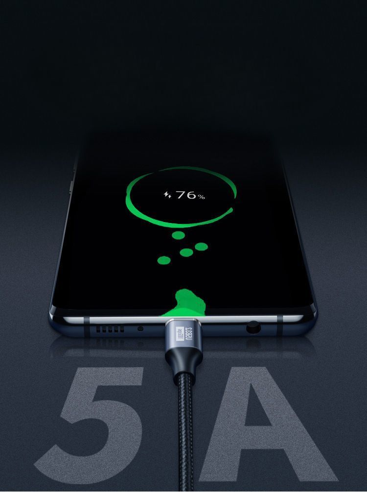 3C Digital Full-Function 60Hz Gen2 Dados Rápidos 100W Tipo C 3.1 10Gb Celular @ Cabo de Carregamento HD 4_voghion.com