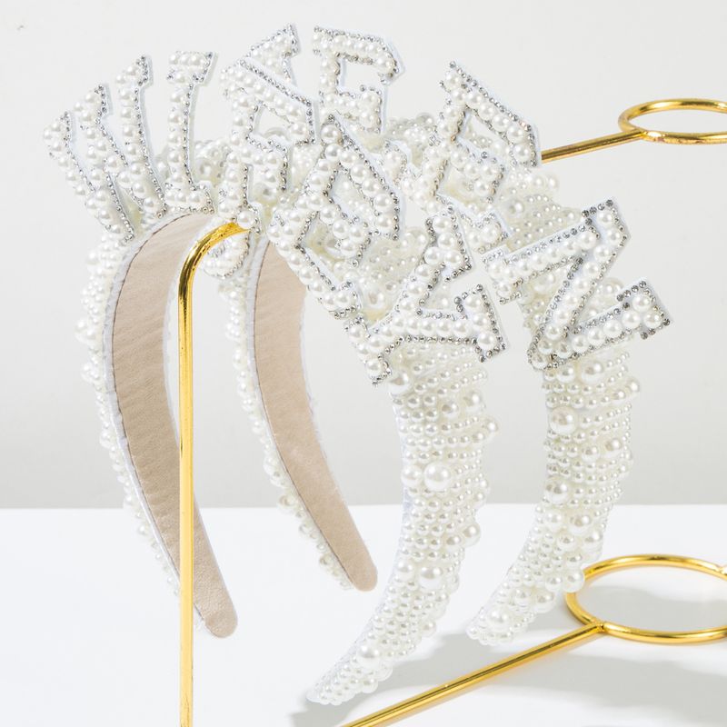 Nuovi accessori per capelli da sposa con cerchietto di perle per feste singole_voghion.com