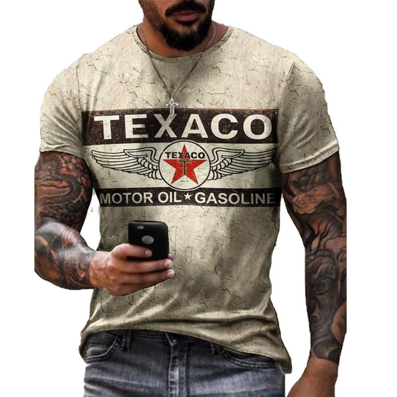 Personalized Unisex Casual Short Sleeve Fashion Versatile Loose 3D Couple T-Shirt_voghion.com