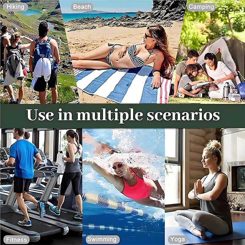 Asciugamano da bagno magnetico per esterni, asciugamano da spiaggia portatile per sport, asciugamano da spiaggia in microfibra ad asciugatura rapida, asciugamano da bagno per sport e fitness_voghion.com