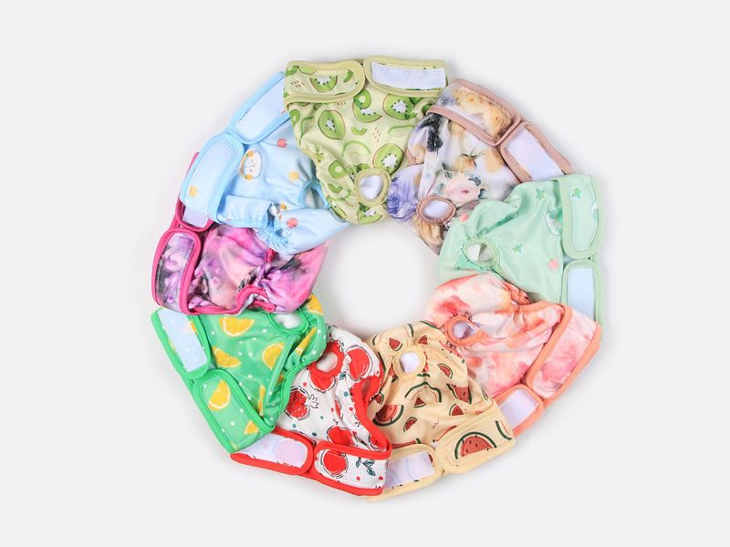 Pannolino fisiologico dritto per cani femmine mestruali per animali domestici, vestiti primaverili ed estivi, pantaloni anti-molestie_voghion.com