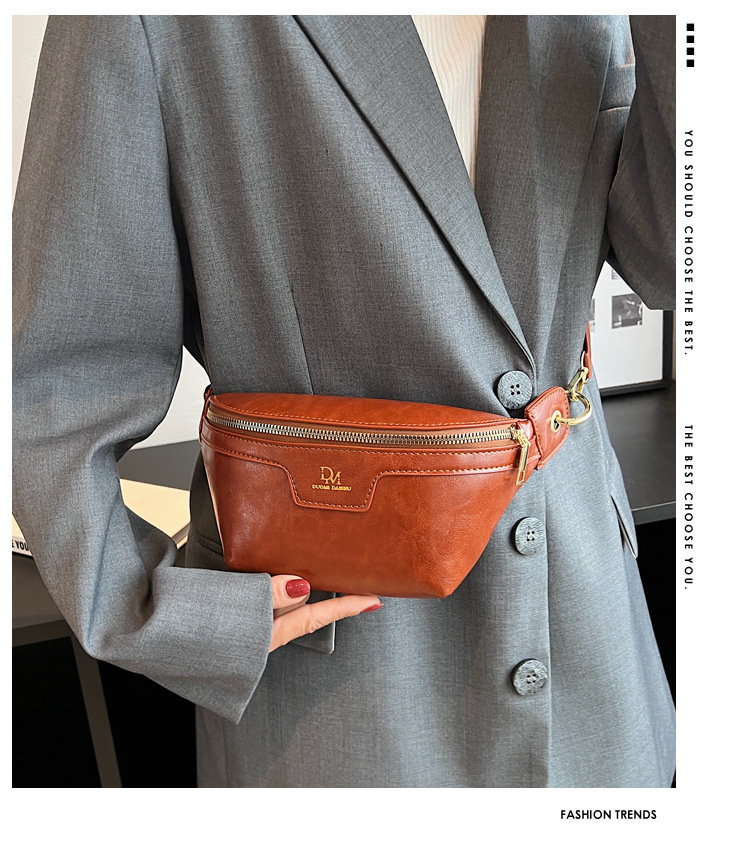 Déi trendy Täsch vun dësem Joer mat engem Gefill vu Luxus 2024 Nei modesch Tailletasch Villsäiteg Instagram-Stil Summer Crossbody-Tasch Damentasch Broschttasch_voghion.com