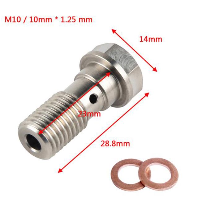 Manguera de freno trenzada de 300 mm a 2200 mm para embrague hidráulico M10 de 28 ° Banjo y tubo para motocicleta universal_voghion.com