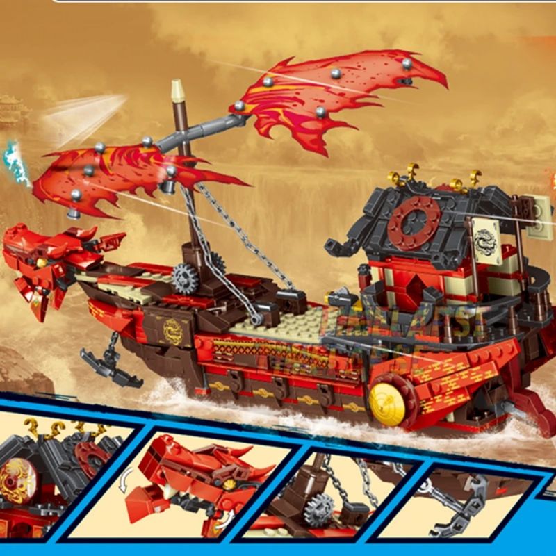 Destiny Bounty Ferry Season 17 Building Blocks Classic Model Sets Bricks Kids Kits For Boys Educational Toys Children_voghion.com