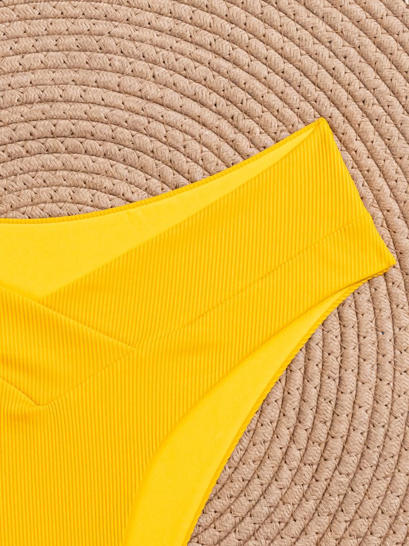 Costume da bagno da donna a vita alta, in tessuto morbido con motivo a croce a righe verticali, per spiaggia, vacanze, piscina e feste_voghion.com