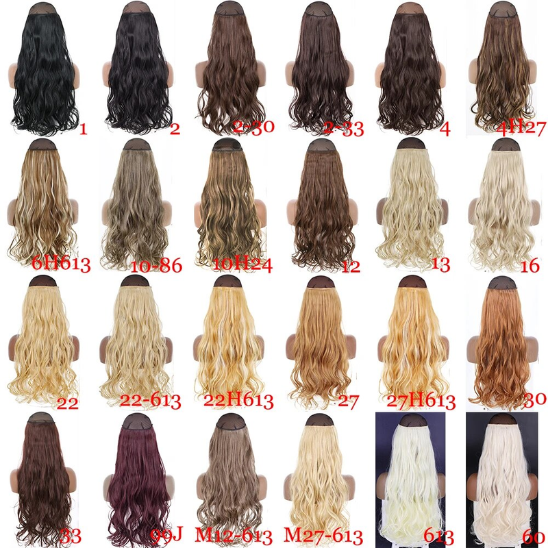 MERISIHAIR – Extensions synthétiques ondulées sans Clip, faux postiche Secret caché, faux postiche avec une ligne de poisson_voghion.com