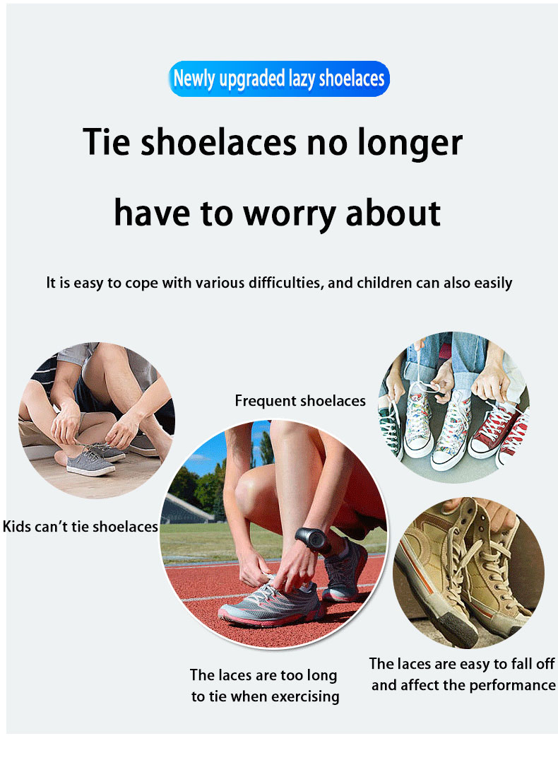 2023 No Tie Shoe laces Press Lock Shoelaces without ties Elastic Laces Sneaker Kids Adult 8MM Widened Flat Shoelace for_voghion.com