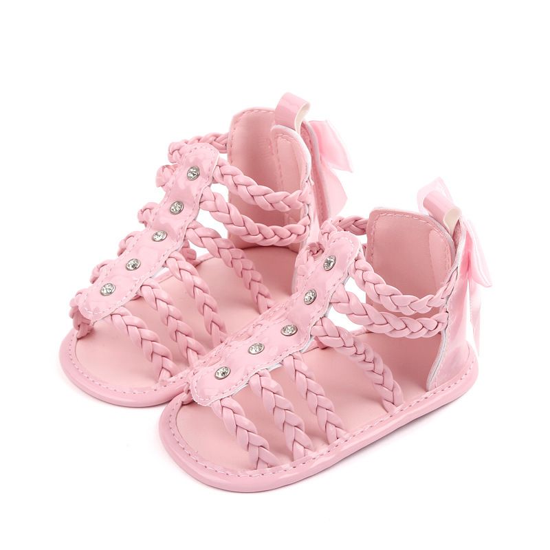 Mother & Kids Summer baby shoes 0-1 years old non-slip princess shoes Roman baby sandals_voghion.com