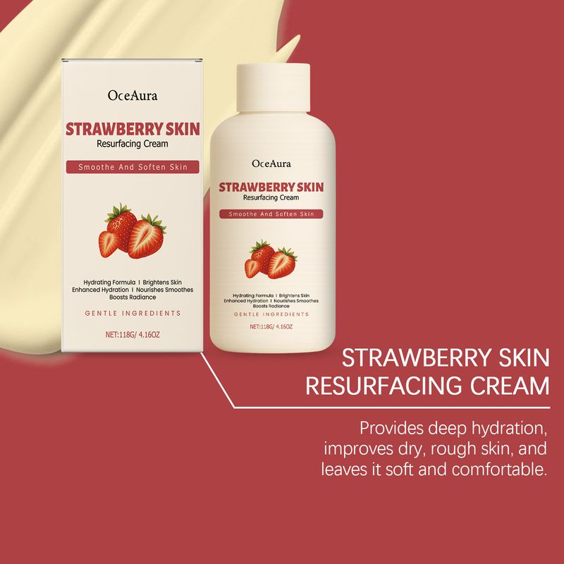 Crema idratante per il corpo OceAura Strawberry, idrata la pelle secca, ammorbidisce quella ruvida._voghion.com