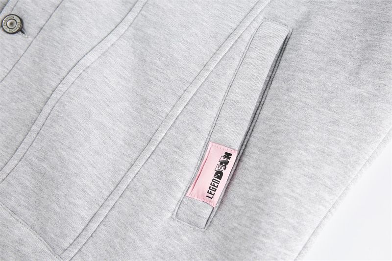 Men's Workwear Style Jogger Set Winter Autumn Multi-Pocket Jacket With Straight Leg Pants Streetwear Casual Outfit Grey_voghion.com
