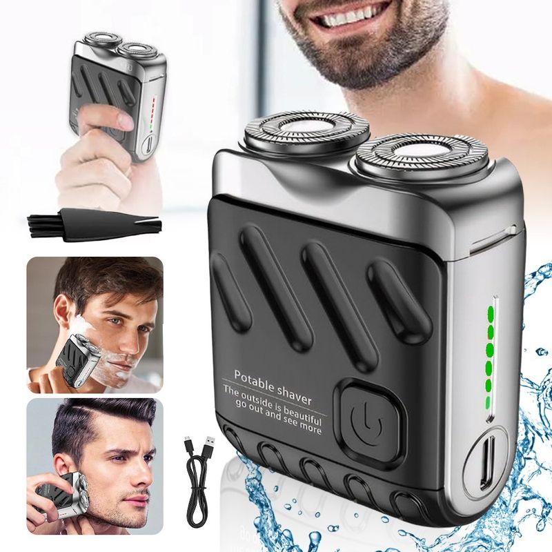 USB Rechargeable Shaver Electric Cordless Wet/Dry Shaver Razor For Men Gifts_voghion.com