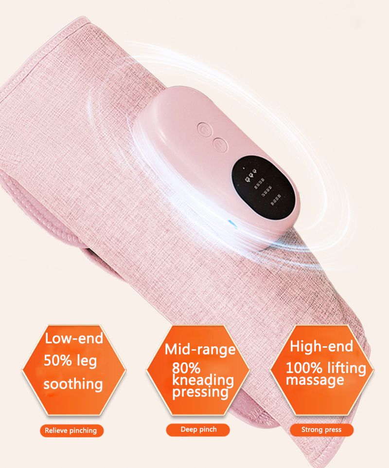Electric Leg Massager Air Compression Massage Machine Wireless Heat Vibration Calf Massage Blood Circulation Muscle Pain Relief_voghion.com