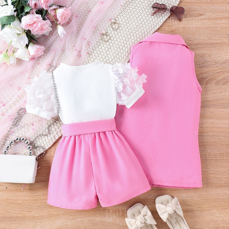 Καλοκαιρινό παιδικό σορτς με ρίγες, κοντομάνικο, μονόχρωμο, αμάνικο, μπουφάν, για μικρά και μεσαία παιδιά._voghion.com