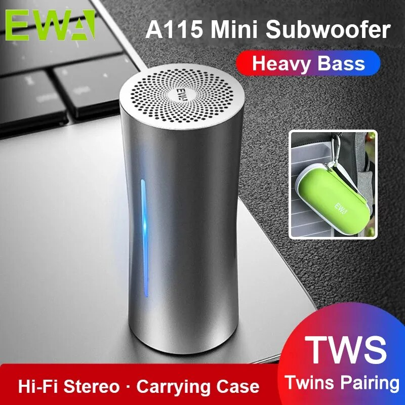 EWA Bærbar Bluetooth-højttaler, HIFI Stereo Bas Surrounded TWS-højttalere, Udendørs højttalere Sport TF-kort MP3-afspiller_voghion.com