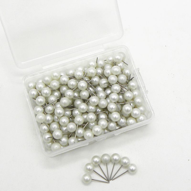 Factory direct office cork board fixed multi-color metal rose gold plastic pin ball ground pin_voghion.com