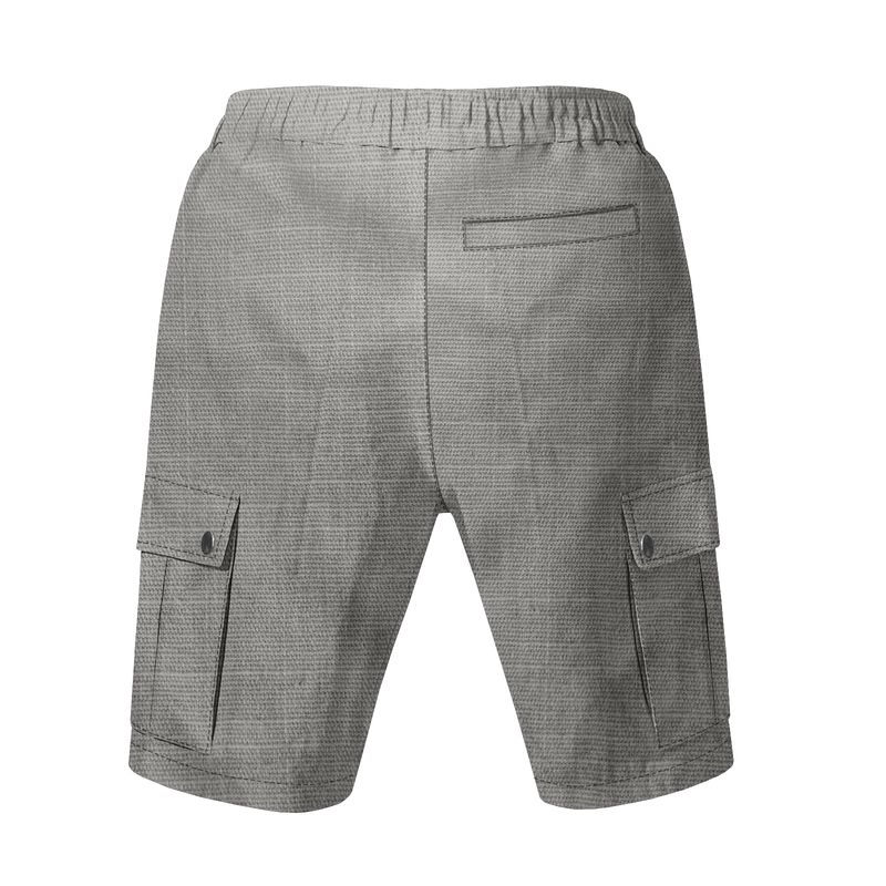 Men's Tactical Cargo Shorts - Breathable Linen Blend, Multi-Pocket Outdoor Casual Shorts For Summer, Lightweight & Comfortable (S-XXXL)_voghion.com