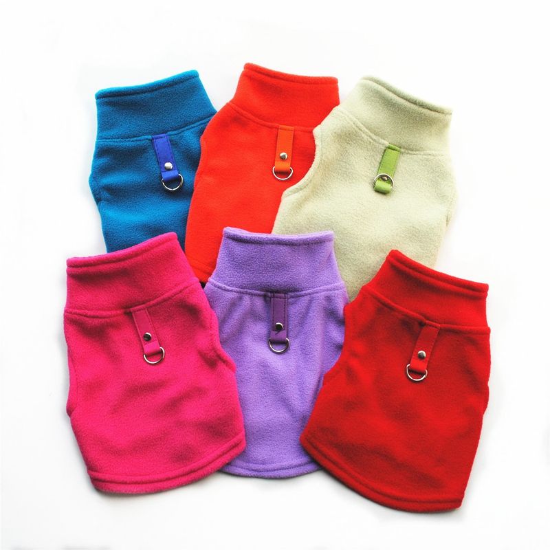 Abbigliamento per animali domestici diretto dalla fabbrica, per cani, autunno e inverno, in pile polare, fibbia di trazione, 27 colori brevettati, saranno oggetto di indagine_voghion.com