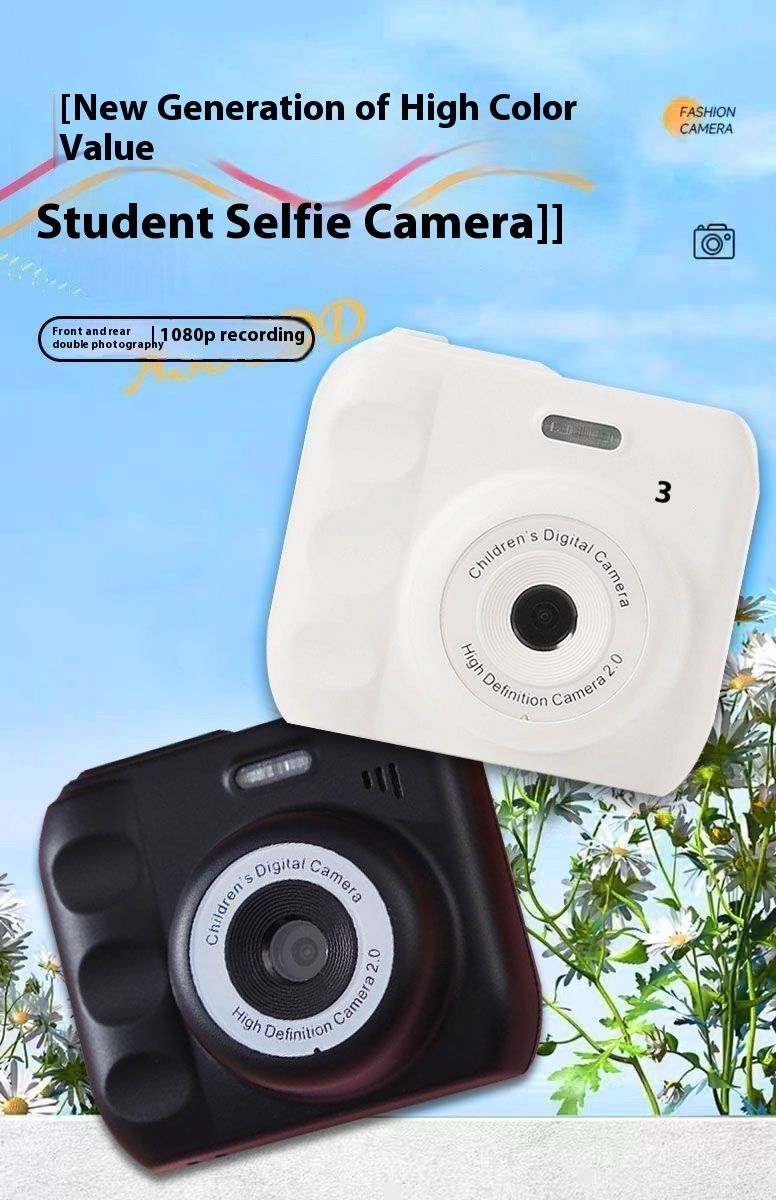 Xiaomi Youpin HD Cute Dual Digital Polaroid Student Campus Puede tomar fotografías y transferirlas a la cámara móvil_voghion.com
