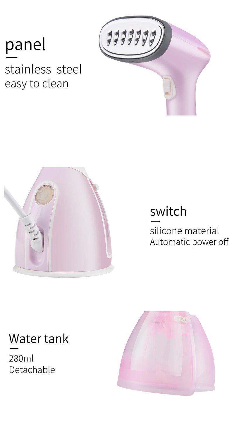 ACZT 1500 W Handdampfgerät für Kleidung – 280 ml Schnellaufheiz-Vertikalbügeleisen_voghion.com