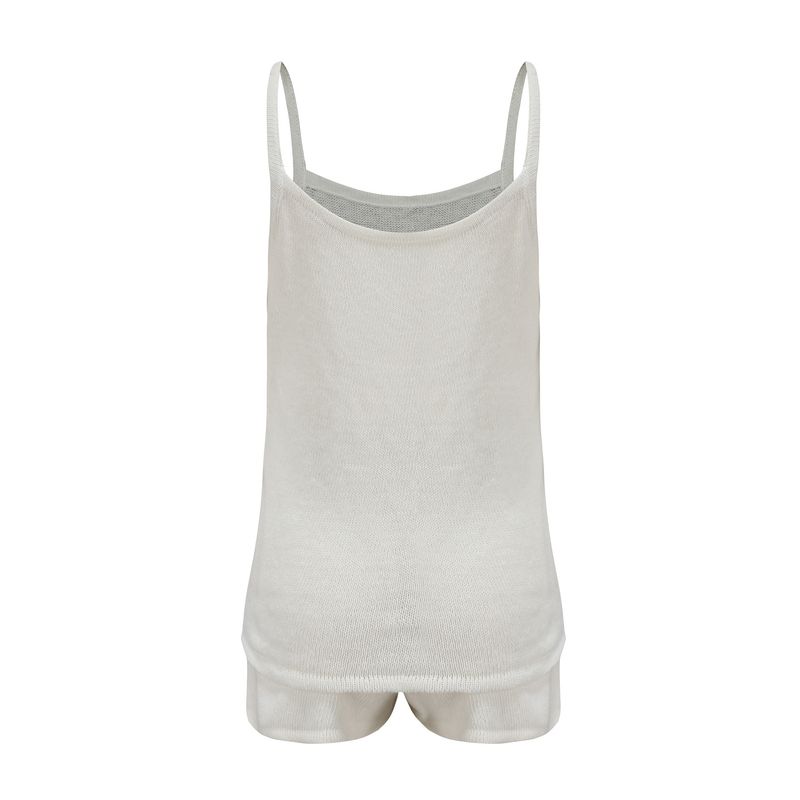Set di maglioni con bretelle in tinta unita sexy e alla moda estiva da donna 2025, molto venduti_voghion.com