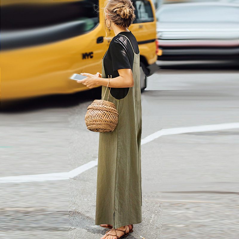 2023 Women's Loose Fit Wide Leg Casual Jumpsuit_voghion.com
