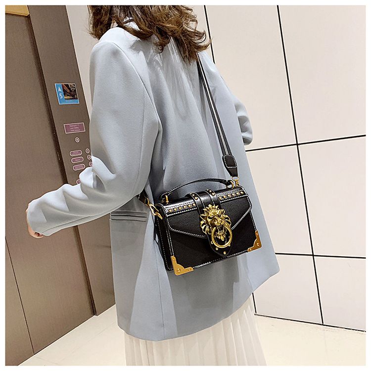 New European and American Retro Pu Handbag European and American Shoulder Crossbody Small Square Bag_voghion.com