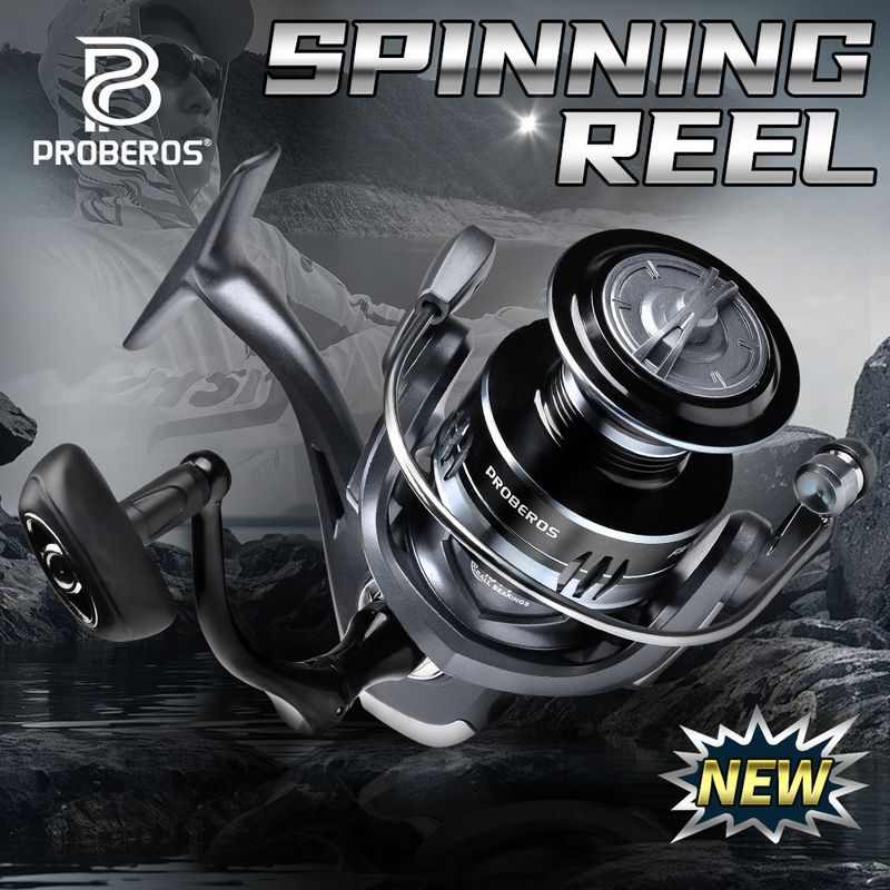 Metal Spinning 5.2:1 3+1BB Lure Sea Line Anchor Long Casting Fishing Reel_voghion.com