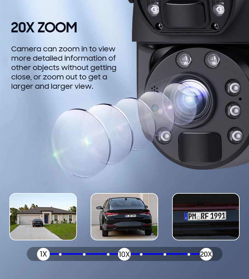 Outdoor Solar 4G Security Camera - Dual-Lens HD Surveillance Low Power Consumption Weatherproof Night Vision AI Motion Detection Wireless Monitoring_voghion.com