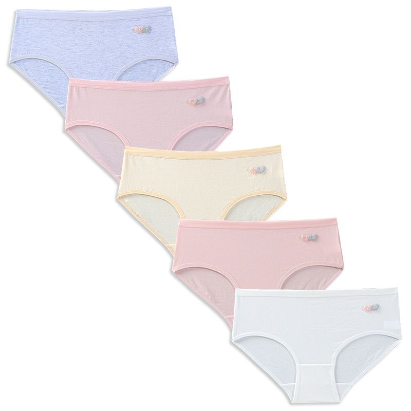 Mutter & Kinder Mädchen Unterwäsche Dreieck Mittlere Taille Baumwolle Atmungsaktiv Und Bequem_voghion.com