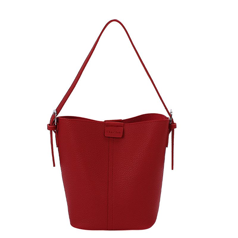 Borsa a tracolla casual in morbida pelle, borsa a secchiello, piccola borsa da donna, nuova moda estiva 2025_voghion.com