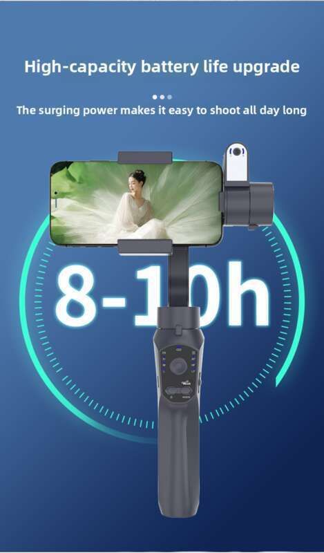 F10 PRO MAX Telefon ręczny Trójosiowy stabilizator Gimbal Anti Shake AI Śledzenie Internet Celebrity Live Vlog Artefakt_voghion.com