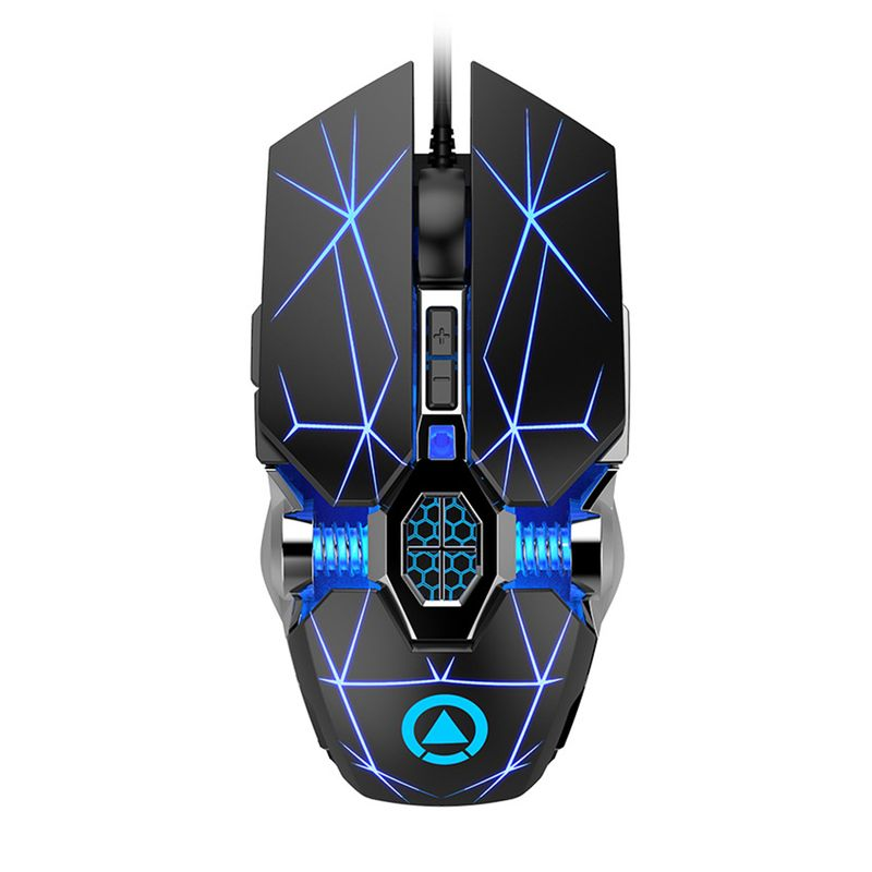 Farfi Wired Mechanical USB 7 Buttons LED Backlit Mute Gaming Mouse Mäuse für PC Laptop_voghion.com