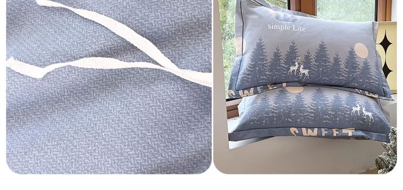 High-End Thickened Full Brushed Four-Piece Set 100% Pure Cotton Bed Sheet Duvet Cover Spring And Autumn Four Seasons_voghion.com