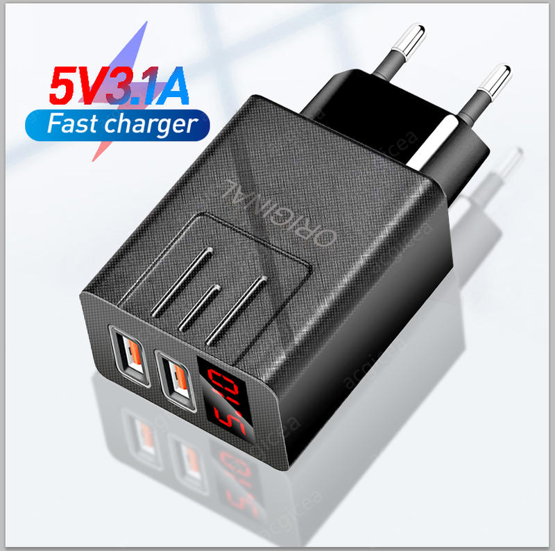 QC 18W 3.04.0 USB Mobile Charger Travel Quick Adapter Universal Charger Suitable for Xiaomi iPhone Samsung Hua_voghion.com