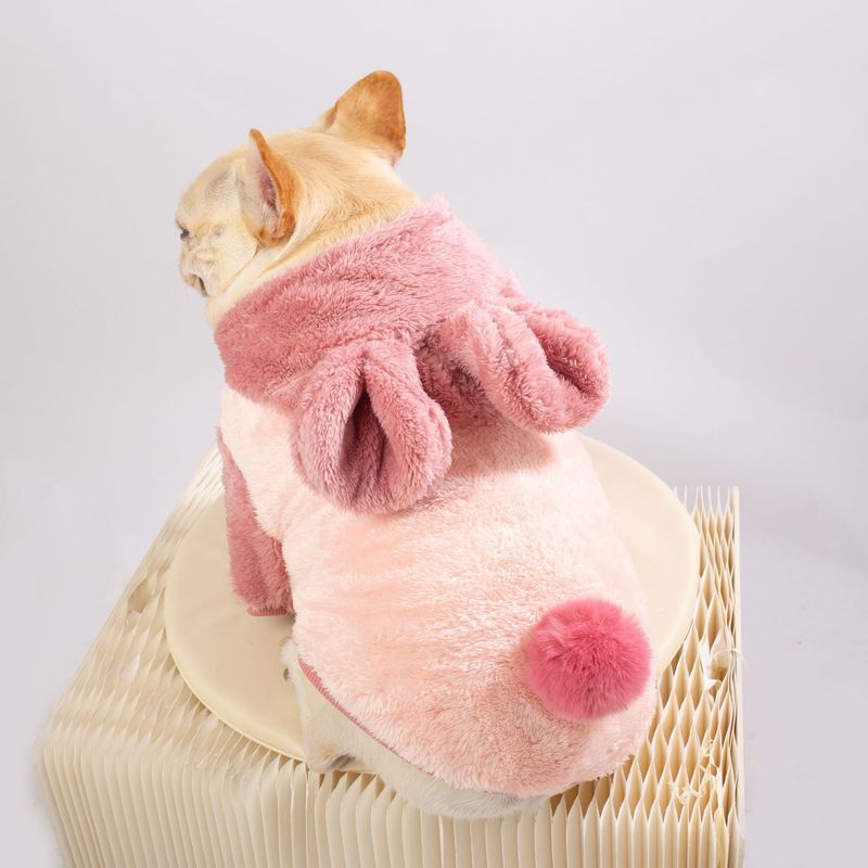 New Pet Clothes Autumn Winter Outfit Plush Sweatshirt French Bulldog Pug Bichon Thickened Warm Small Dog Apparel_voghion.com
