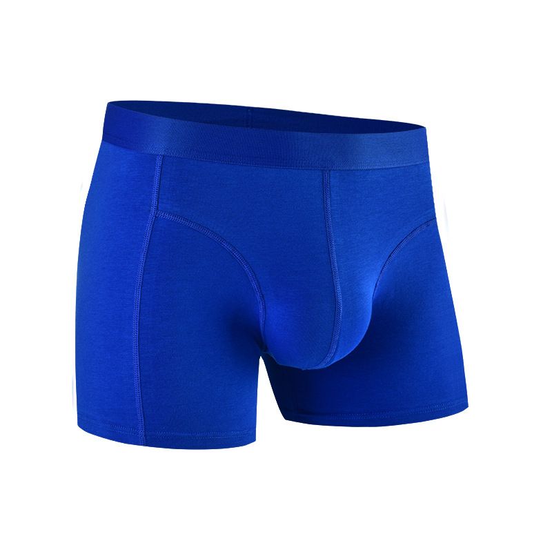 2025d Heren Sportondergoed Katoen Plus Size Verlengde Lengte Anti-Schuur Zijopening Comfortabele Ademende Boxershorts_voghion.com